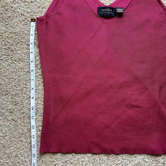 Dana Buchman Women's 100% Silk Pink Purple Tank Size Small - Picture 5 of 5